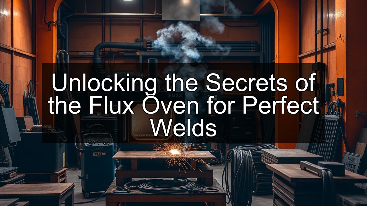 weld welding flux oven feedback flux welder